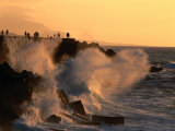 Harbour Breakwater at Sunset, Puerto De La Cruz, Isla De La Tenerife, Canary Islands, Spain Lámina fotográfica por John Pennock Harbour Breakwater at Sunset, Puerto De La Cruz, Isla De La Tenerife, Canary Islands, Spain Lámina fotográfica por John Pennock