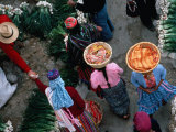 Overhead View of Shoppers at Weekly Market, San Francisco El Alto, Guatemala Photographic Print by Jeffrey Becom Overhead View of Shoppers at Weekly Market, San Francisco El Alto, Guatemala Photographic Print by Jeffrey Becom