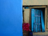 Dilapidated Gate of Tomb in Cemetery at Dzitbalche, Mexico Photographic Print by Jeffrey Becom