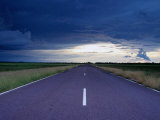 Arnhem Highway and Storm Clouds in the Wet Season, Kakadu National Park, Australia Photographic Print by Will Salter