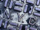Personnel Hole Cover, New York City, New York, USA Photographic Print by Richard I'Anson