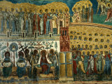 Detail of "Last Judgement" Fresco from Sucevita Monastery in Moldavia, Sucevita, Romania, Photographic Print by Diana Mayfield