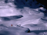 Heli-Skiiing for the World Heli Challenge Competition, Wanaka, Otago, New Zealand Photographie par David Wall