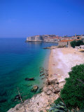Coastal Views Towards the Walled City Beyond, Dubrovnik, Dubrovnik-Neretva, Croatia Photographic Print by Jan Stromme