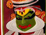 Affiche de Kathakali, Kochi, Inde Photographie par Eddie Gerald