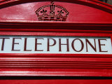Detail of Old Public Telephone Box, London, United Kingdom Photographic Print by Charlotte Hindle
