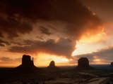 Sunset Over Rock Formations, Monument Valley Navajo Tribal Park, Arizona, USA Photographic Print by Curtis Martin
