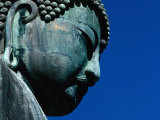 Detail of Daibutsu Statue ('Big Buddha'), Built in 1252, Kamakura, Kanto, Japan Photographic Print by Eric Wheater
