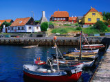 Small Village Harbour, Gudhjem, Bornholm, Denmark Photographic Print by Anders Blomqvist