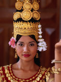 Portrait of Dancer, Siem Reap, Cambodia Fotografie-Druck von Michael Coyne