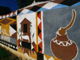 Fresco on Wall, Victoria Falls Park, Zimbabwe Photographie par Jean-Bernard Carillet