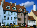 Traditional Houses Near St. Peter's Church, Riga, Latvia, Photographic Print by Jane Sweeney