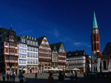 Alte Nikolaikirche (Church) and Historical Buildings on Rommeplatz (Square), Hesse, Germany Photographic Print by Johnson Dennis