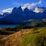 Cuernos in Late Afternoon Light, Torres Del Paine National Park, Chile Photographic Print by Wes Walker