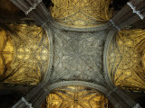 Vaulted Ceiling of Santa Maria De La Sede Cathedral, Sevilla, Andalucia, Spain Photographic Print by Mark Daffey