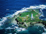 Lighthouse on Flint Island, Nova Scotia, Canada Photographie par Jim Wark