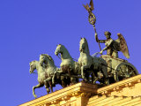 Brandenburg Gate Quadriga, Unter Den Linden, Berlin, Germany Photographic Print by Walter Bibikow