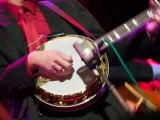 Banjo Player Detail, Grand Ole Opry at Ryman Auditorium, Nashville, Tennessee, USA Photographic Print by Walter Bibikow