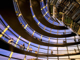 Roof Dome, Reichstag, Berlin, Germany Photographic Print by Walter Bibikow