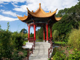 Pagoda in Kunming Garden, Pukekura Park, New Plymouth, Taranaki, North Island, New Zealand Photographic Print by David Wall