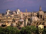 City View and Monumento Vittorio Emanuele Il, The Vatican, Rome, Italy Photographic Print by Walter Bibikow