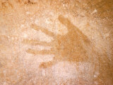 Handprint, Aboriginal Paintings, Raft Point, The Kimberly, Australia Photographic Print by Connie Bransilver