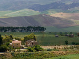 Farmhouse off Route S 122, Caltanissetta, Sicily, Italy Photographic Print by Walter Bibikow