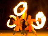Fire Dance at Bora Bora Nui Resort and Spa, Bora Bora, Society Islands, French Polynesia Photographic Print by Michele Westmorland