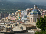 Chiesa dell'Annunziata Church and Town, Termini Imerese, Sicily, Italy Photographic Print by Walter Bibikow