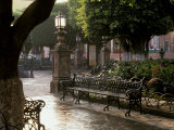 Early Morning, El Jardin, San Miguel de Allende, Mexico Photographic Print by Inger Hogstrom