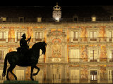 Plaza Mayor by Night, Madrid, Spain Photographic Print by Sergio Pitamitz