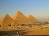 Giza Pyramid, Giza Plateau, Old Kingdom, Egypt Lámina fotográfica por Kenneth Garrett