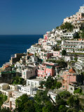 Town View from Amalfi Coast Road, Positano, Amalfi, Campania, Italy Photographie par Walter Bibikow