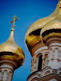 Gold Onion Domes, Alexander Nevsky Cathedral, Yalta, Black Sea, Ukraine Photographic Print by Cindy Miller Hopkins