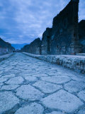 Street Stones of the Via di Mercurio, Pompei, Campania, Italy Photographic Print by Walter Bibikow