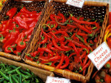 Chilli Peppers, Ferry Building Farmer's Market, San Francisco, California, USA Photographic Print by Inger Hogstrom