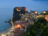 Town View with Castello Ruffo, Scilla, Calabria, Italy Photographic Print by Walter Bibikow