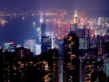 Hong Kong Skyline from Victoria Peak, China Photographie par Russell Gordon