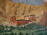 Tashilumpo Wall Painting, Tibet Photographic Print by Vassi Koutsaftis