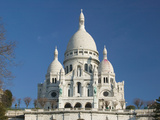 Morning View of Basilique du Sacre Coeur, Montmartre, Paris, France Fotografie-Druck von Walter Bibikow