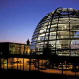 Reichstag Domed Roof, Berlin, Germany Photographic Print by Walter Bibikow