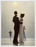 Baila conmigo hasta el final del amor Framed Canvas Transfer por Jack Vettriano