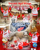 Detroit Red Wings, 2007-08 Stanley Cup Champions PF Gold Photo