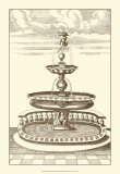 Courtyard Fountain I Poster