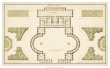 Antique Garden Plan II Prints by Jean Deneufforge