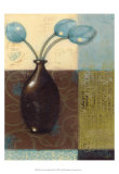 Ebony Vase with Blue Tulips II Art par Norman Wyatt Jr.