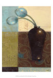 Ebony Vase with Blue Tulips I Prints by Norman Wyatt Jr.