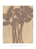 Gilded Grey Leaves I Poster par Norman Wyatt Jr.