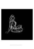 Figure Study on Black II Affiches par Charles Swinford