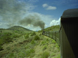 A Train is Seen Approaching Osier, Colorado, August 7, 2005 Fotografisk trykk av Deborah M. Baker